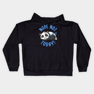 Cute & Funny Nope Not Today Lazy Napping Panda Kids Hoodie